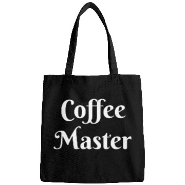 Discover Coffee Master, coffee lover gift slogan Bags