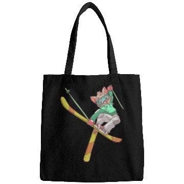 Discover Skiing cat Bags