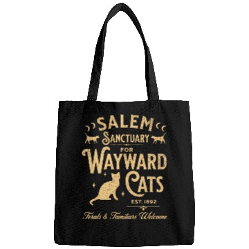 Discover Salem Sanctuary for Wayward Cats Black Bags
