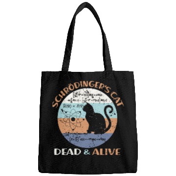 Discover Schroedinger s Cat Physics Teacher Cat Lover Gifts Bags