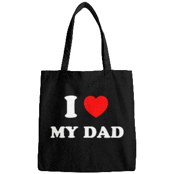 Discover I love my dad Bags