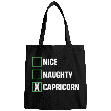 Discover Nice Naughty Capricorn Funny Horoscopes Bags