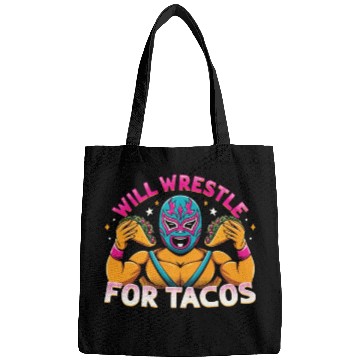 Discover Mexican Wrestling Wrestler Lucha Libre Taco Mexico Bags