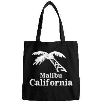 Discover Malibu California Palm Tree Souvenirs Gifts Bags