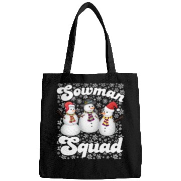 Discover Snowmen Sowman Squad Friends X-Mas Snow Lover Bags