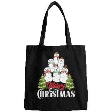 Discover Merry Christmas Snowmen Christmas Tree Bags