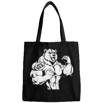 Discover Brown Bear Biceps Tattoo I Love Dad Bags