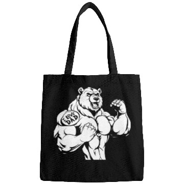 Discover Brown Bear Biceps Tattoo I Love Dad Bags