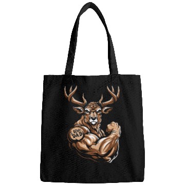 Discover Deer Biceps Tattoo I Love Dad Bags