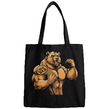 Discover Brown Bear Biceps Tattoo I Love Dad Bags