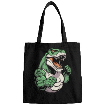 Discover T Rex Dinosaur I Love Mom Bags