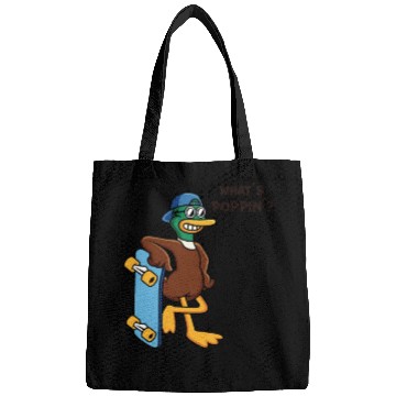 Discover What's Poppin Duck Skaterboy Skateboardkid Bags