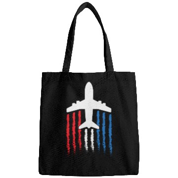 Discover US Flag Airplane Patriotic American Pilot Bags