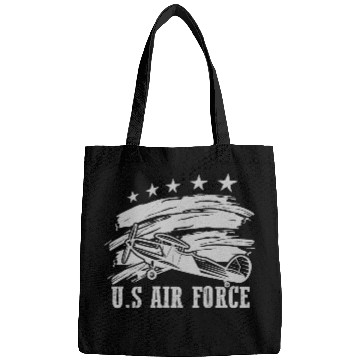Discover US Flag Airplane Patriotic American Pilot Bags