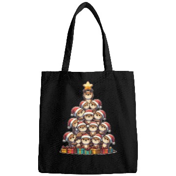 Discover Otter Christmas Tree Merry Christmas Bags