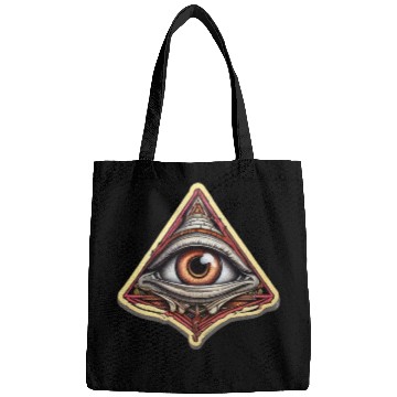 Discover Illuminati one eye symbol of freedom world society Bags
