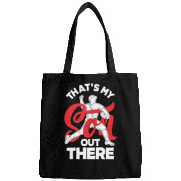 Discover That's My Son Out Ther Baseball Mom Dad Bags