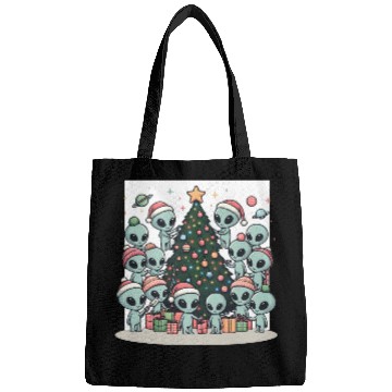 Discover Aliens Christmas tree Bags