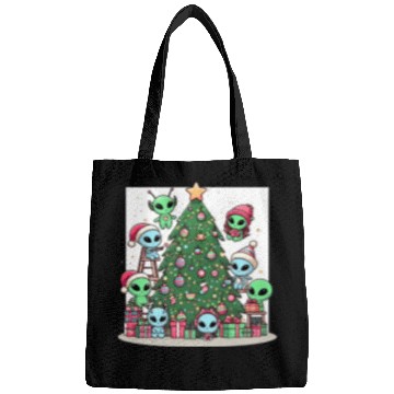 Discover Aliens decorate Christmas tree Bags