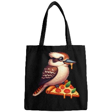 Discover Kookaburra is enjoying a delicious pizza Bags