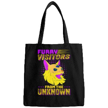 Discover Cat Alien, Aliens, UFO, UAP, Space Unknown Flight Bags
