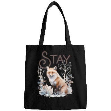 Discover Cute Fox Stay Cozy Bags