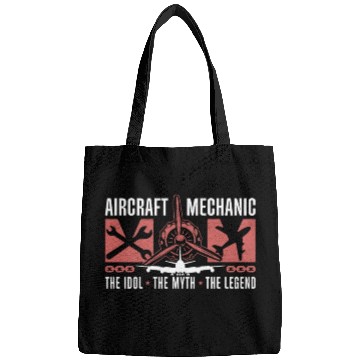 Discover Aircraft Mechanic Mom The Idol Airplane Engineer Bags