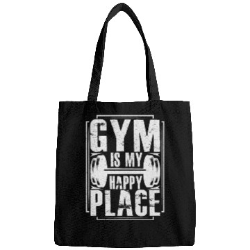 Discover Gym is my happy place Bags