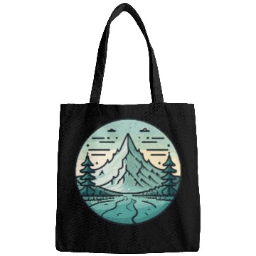 Discover Mountain Landscape In Winter Bags