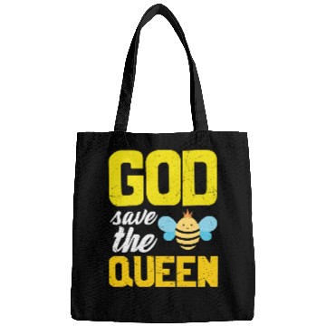 Discover Earth Quote God Save The Queen Bee Bags