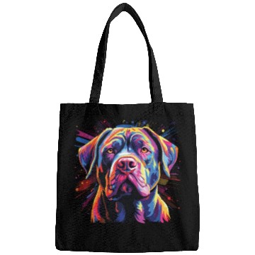 Discover Watercolor Colorful Cane Corso Bags