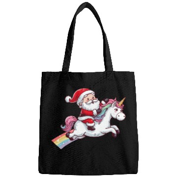 Discover Santa Riding Unicorn Bags