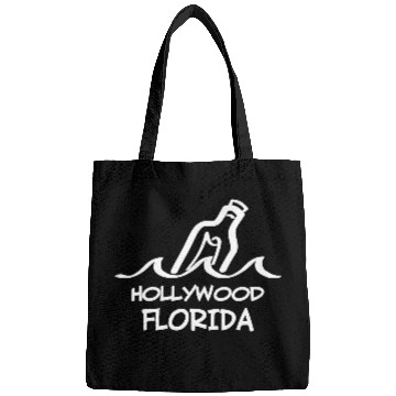 Discover Hollywood Florida Message In A Bottle Souvenirs Bags