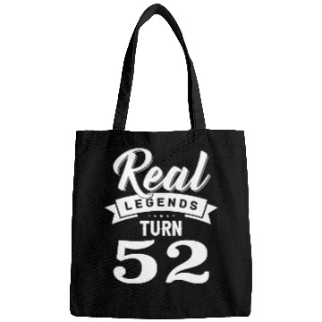 Discover Real Legends Turn 52, 52th Birthday Bags