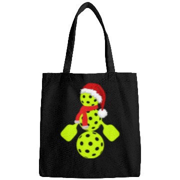 Discover Funny pickleball snowman merry Christmas Bags