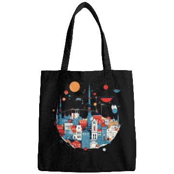 Discover Abstract city Bags