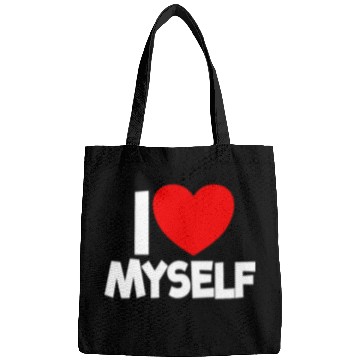 Discover I Love Myself Red Heart Self Love Affirmation Bags