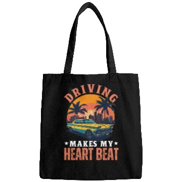 Discover Driving Makes My Heart Beat Bags