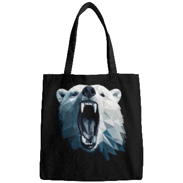 Discover Geometric Style Polar Bear Bags