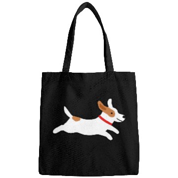 Discover Cute Jack Russell Terrier Running Dog Bags