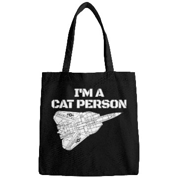 Discover I'm Cat Person F14 Tomcat Fighter Jet Schematicf14 Bags