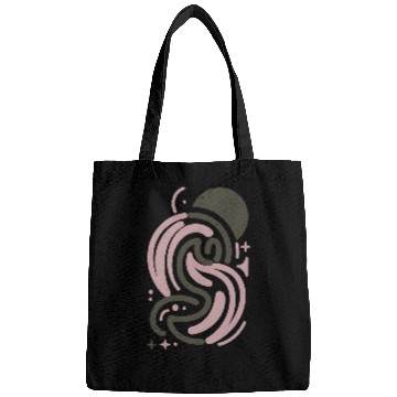 Discover Abstract Swirls Stars Sun Shapes Vector Design Bags