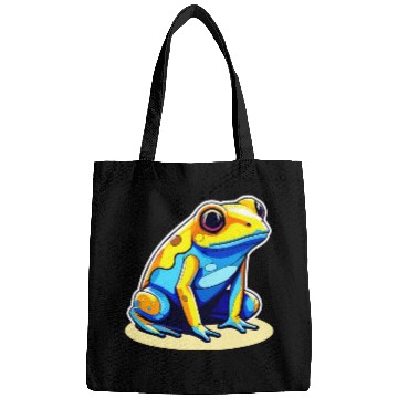 Discover Golden Poison Frog Illustration Bags