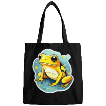 Discover Golden Poison Frog Illustration Bags
