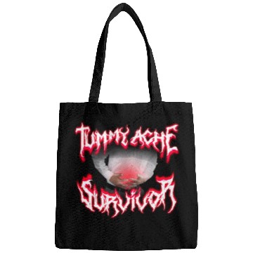 Discover Tummy Ache Survivor Metal Design Bags