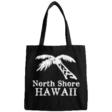 Discover North Shore Hawaii Palm Tree Souvenirs Gifts Bags