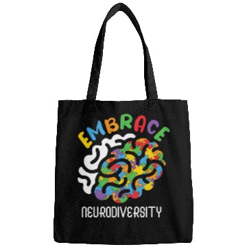 Discover Embrace Neurodiversity Autism Brain Bags