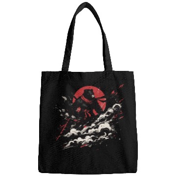 Discover Cool Ninja Bear Japan Retro Vintage Bags