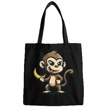 Discover Monkey With Banana Cheeky Bags