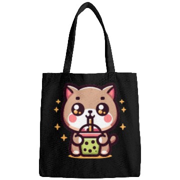 Discover Cat Bubble Tea Boba Kawaii Bags